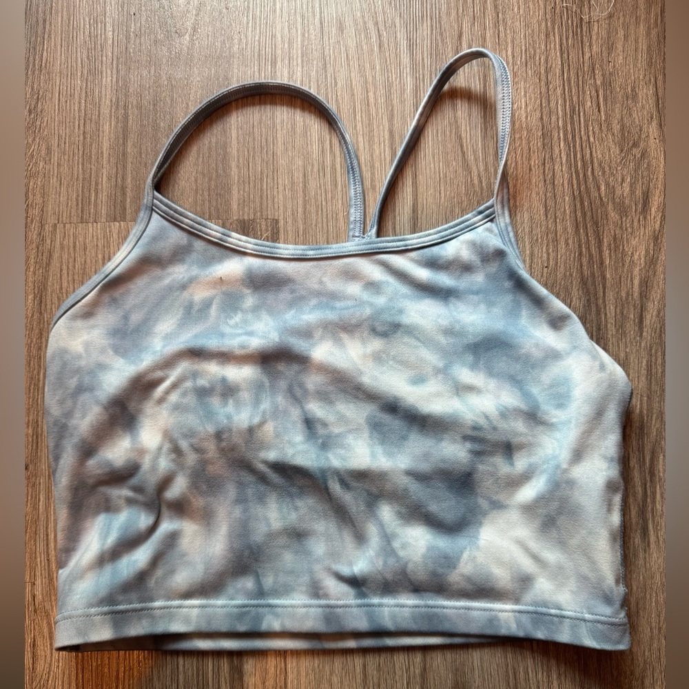 OFFLINE by Aerie Recharge Blue Tie-Dye Sports Bra Crop Top M